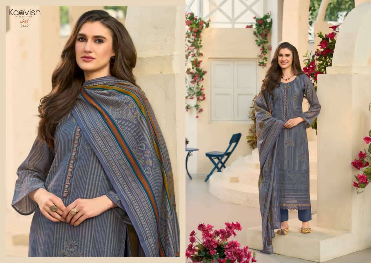 ROSE By KAAVISH 2441 To 2446 Series Stylish Beautiful Colourful PURE MUL CHANDERI Dresses At Wholesale Price